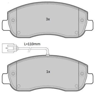 Brake Pad Set, disc brake FREMAX FBP-1939