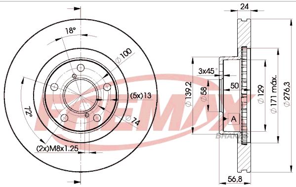 Brake Disc FREMAX BD-0033