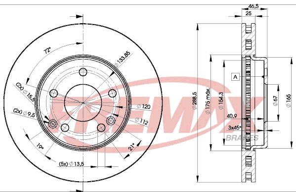 Brake Disc FREMAX BD-0410