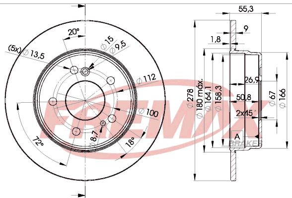 Brake Disc FREMAX BD-0412