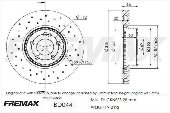 Brake Disc FREMAX BD-0441