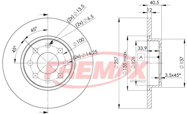 Stabdžių diskas FREMAX BD-0918