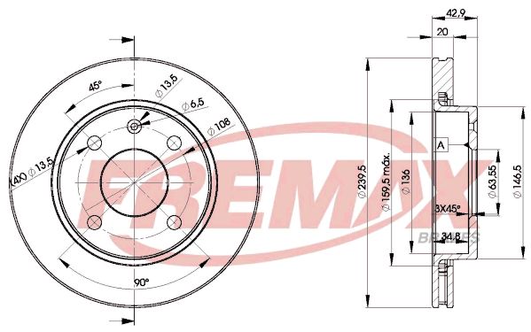 Brake Disc FREMAX BD-1064