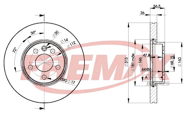 Stabdžių diskas FREMAX BD-1530