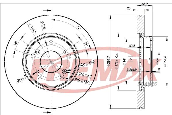 Brake Disc FREMAX BD-1705