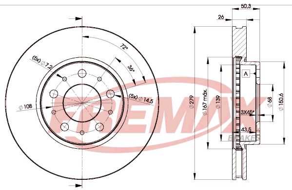 Brake Disc FREMAX BD-1788