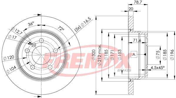 Brake Disc FREMAX BD-1970