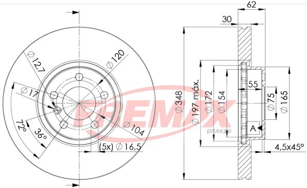 Brake Disc FREMAX BD-1986