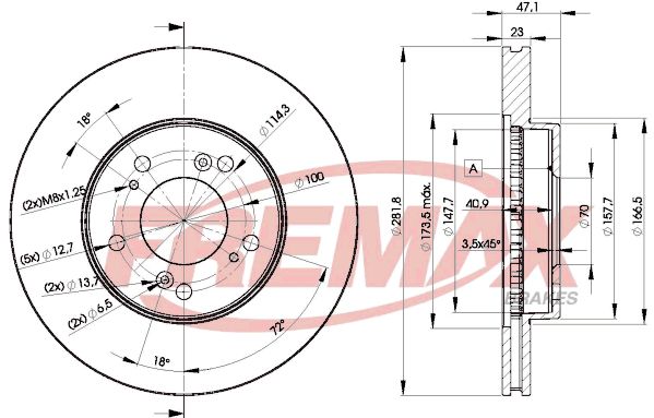 Stabdžių diskas FREMAX BD-2586