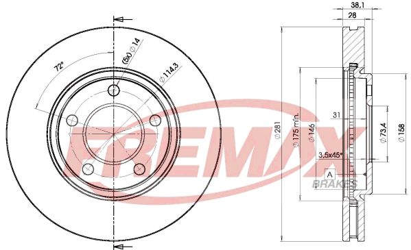 Brake Disc FREMAX BD-3002