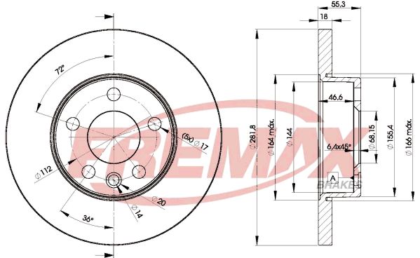 Brake Disc FREMAX BD-3018