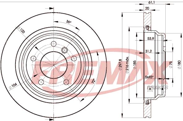 Brake Disc FREMAX BD-3153