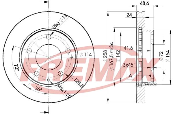 Brake Disc FREMAX BD-3258