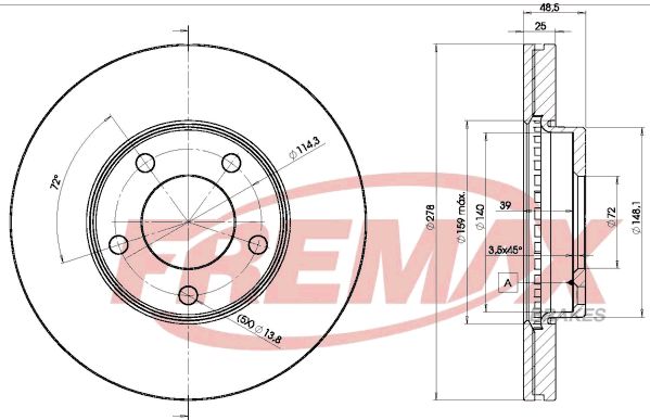 Brake Disc FREMAX BD-3272