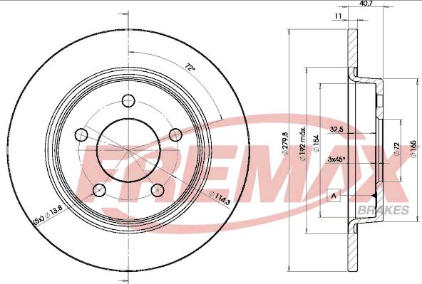 Brake Disc FREMAX BD-3276