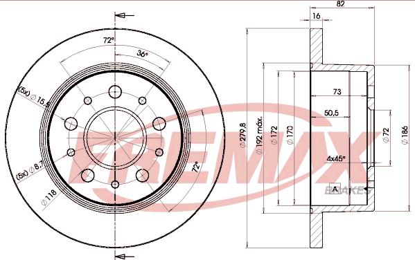 Brake Disc FREMAX BD-3806