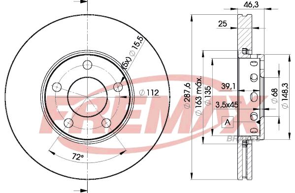 Brake Disc FREMAX BD-4063