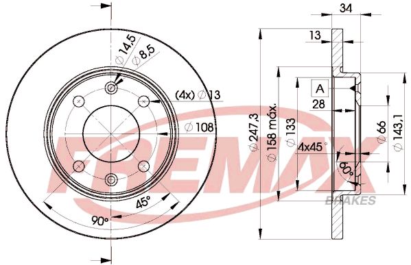 Brake Disc FREMAX BD-4298