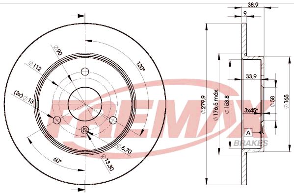 Brake Disc FREMAX BD-4341