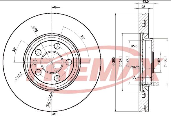 Brake Disc FREMAX BD-4678