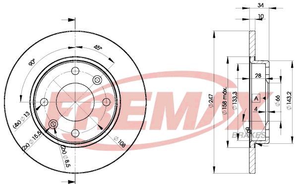 Brake Disc FREMAX BD-4689