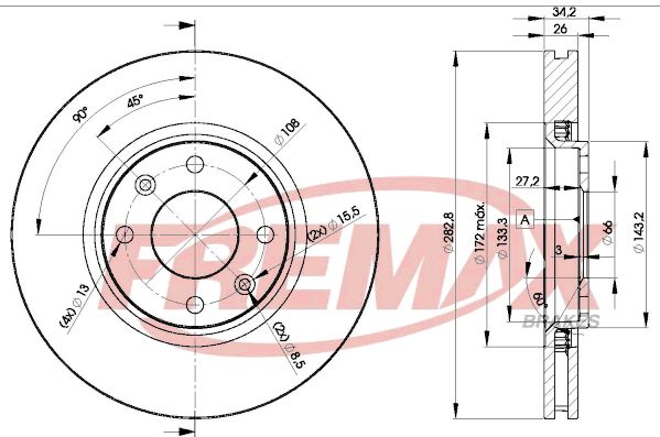 Brake Disc FREMAX BD-4752