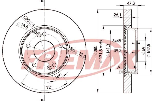 Brake Disc FREMAX BD-5171