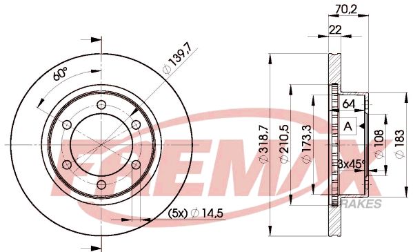 Brake Disc FREMAX BD-5210