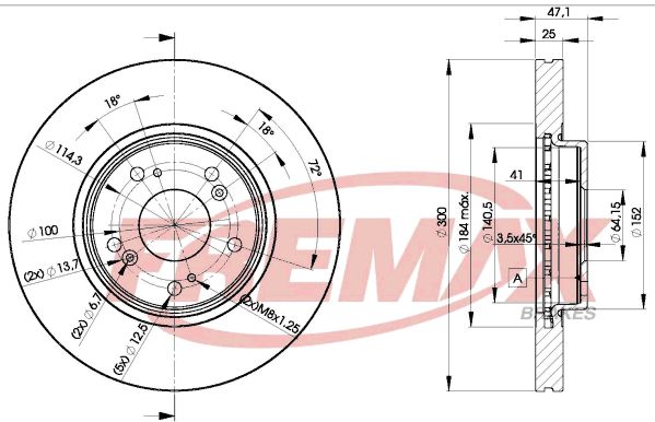 Brake Disc FREMAX BD-5251