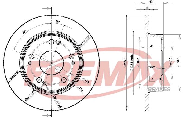 Brake Disc FREMAX BD-5252