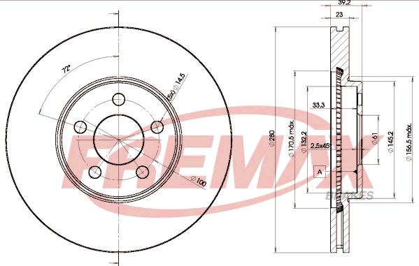 Brake Disc FREMAX BD-5300