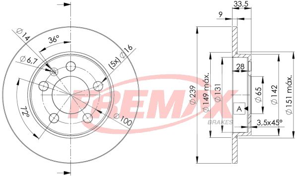 Brake Disc FREMAX BD-5311