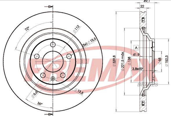 Brake Disc FREMAX BD-5314