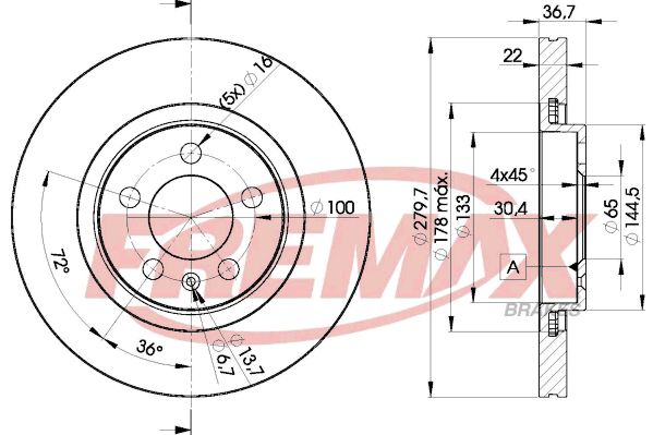 Brake Disc FREMAX BD-5603