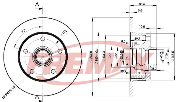 Brake Disc FREMAX BD-5606