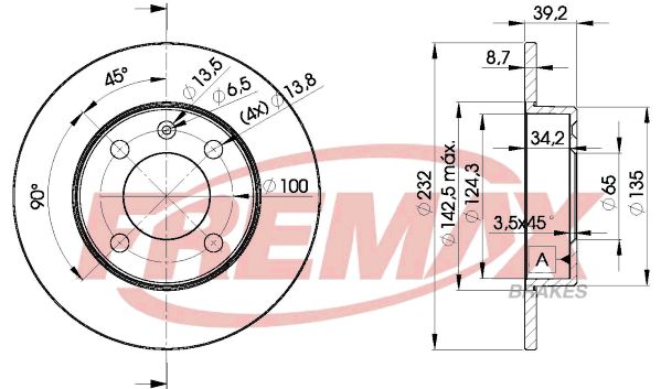 Brake Disc FREMAX BD-5608