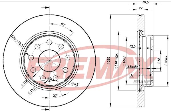 Brake Disc FREMAX BD-5614