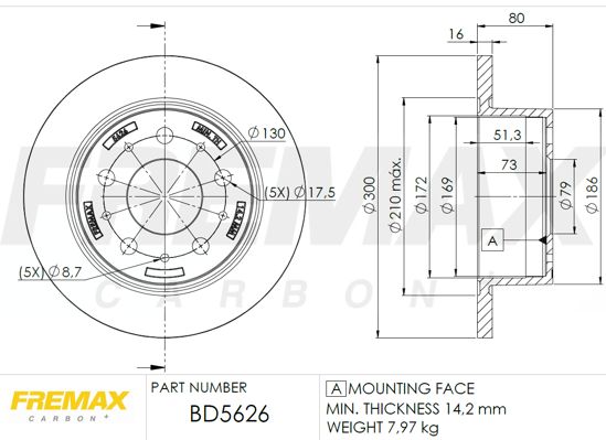 Brake Disc FREMAX BD-5626