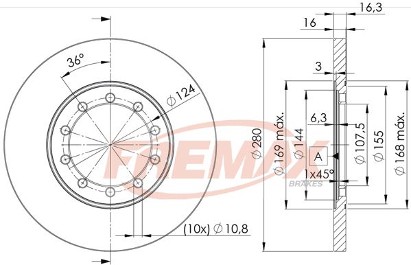 Brake Disc FREMAX BD-5631