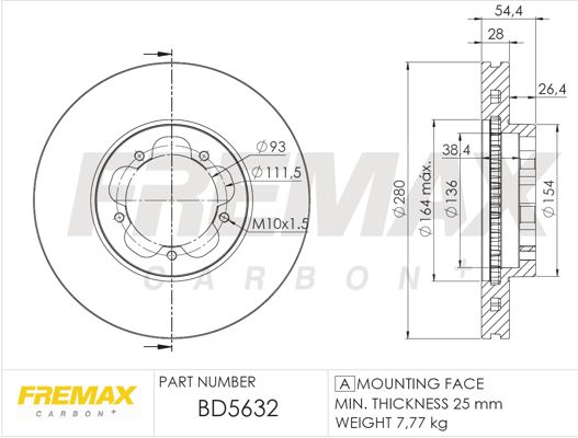 Brake Disc FREMAX BD-5632