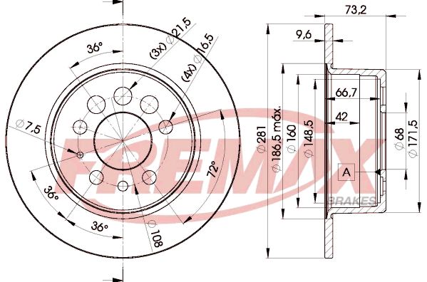 Brake Disc FREMAX BD-5782