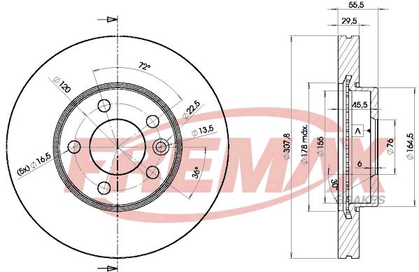 Brake Disc FREMAX BD-6153