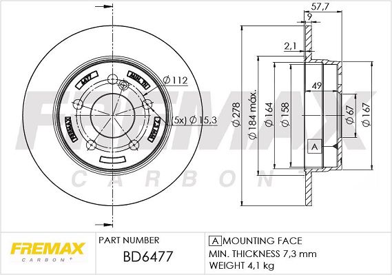 Brake Disc FREMAX BD-6477