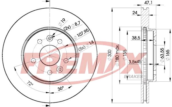 Brake Disc FREMAX BD-6767