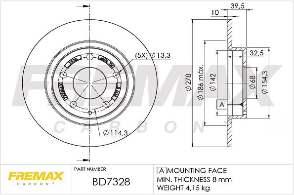 Brake Disc FREMAX BD-7328