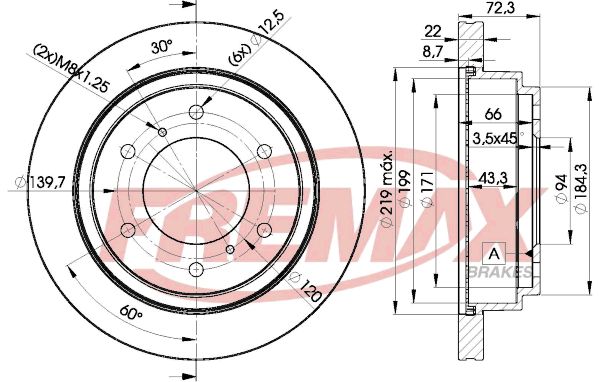 Brake Disc FREMAX BD-8067