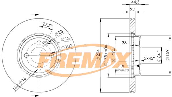 Stabdžių diskas FREMAX BD-8570