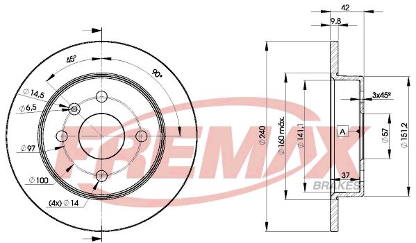 Brake Disc FREMAX BD-9108