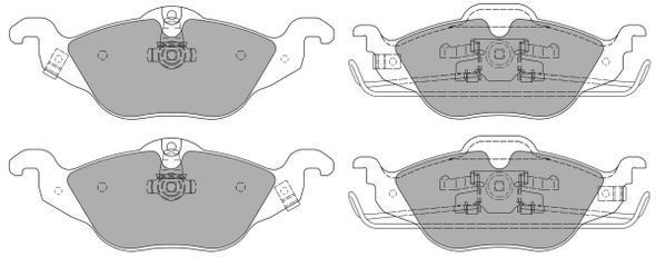 Brake Pad Set, disc brake FREMAX FBP-1076