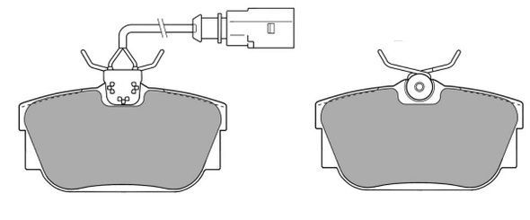 Brake Pad Set, disc brake FREMAX FBP-1163